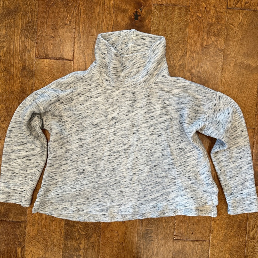 J Crew Vintage Fleece Marled Cowl Neck Pullover Sweatshirt Women Medium M